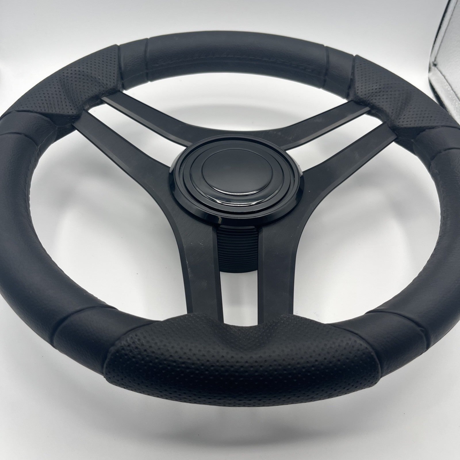 Molinara Marine Steering Wheel Black Brushed Alum Spokes | Lg Black Target
