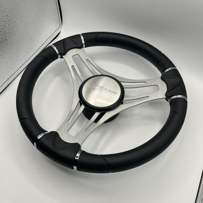 Verona Boat Steering Wheel Brushed Aluminum Spokes | Lowe
