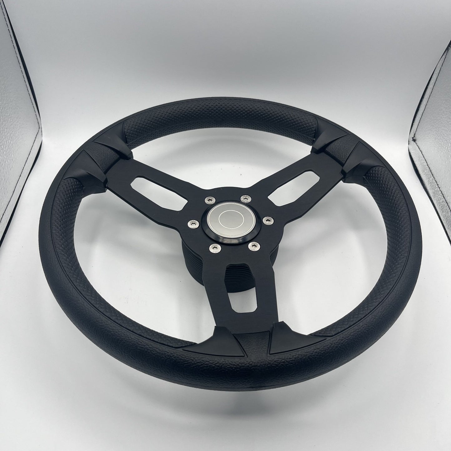 Gussi Italia Model 15 Steering Wheel Blk Brushed Alum Spokes | Target