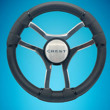 Malera Boat Steering Wheel Chrome Spokes | Crest
