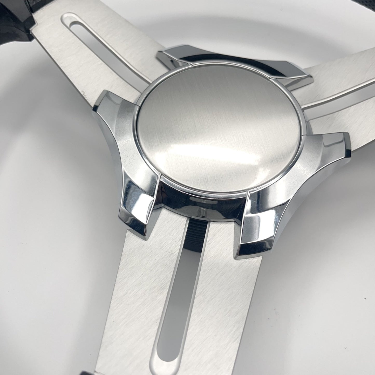 Model 15 Marine Steering Wheel Brushed Aluminum Spokes | Blank Center