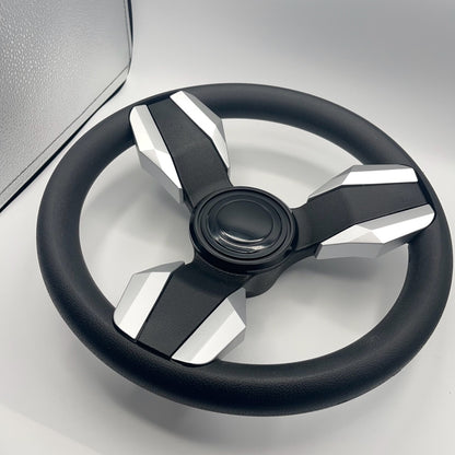 Collina Boat Steering Wheel Brushed Inserts - Keyed ONLY