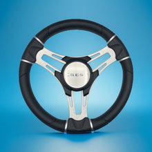 Gussi Italia Boat Steering Wheel Brushed Aluminum Spokes | Crest Boats