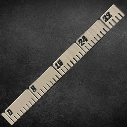 reFLEX | 36" Fish Ruler for Boats | Alaia Tan over Aphotic Black - Routered