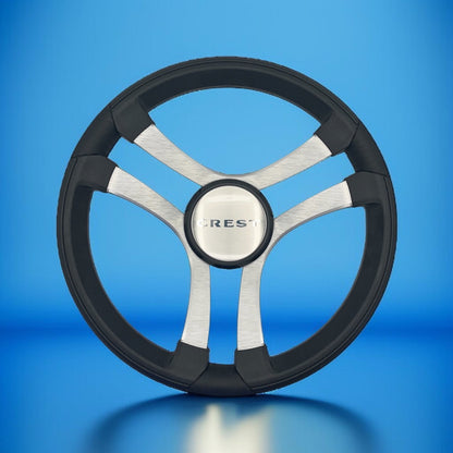 Benaco Boat Steering Wheel Brushed Aluminum Spokes | Crest Boats