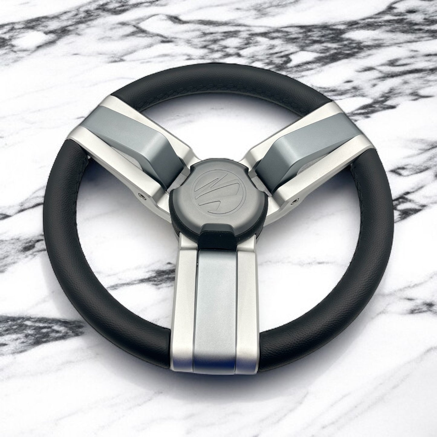 Gussi Italia Marine Steering Wheel Multi Color Gray Aluminum Wheel | Tige