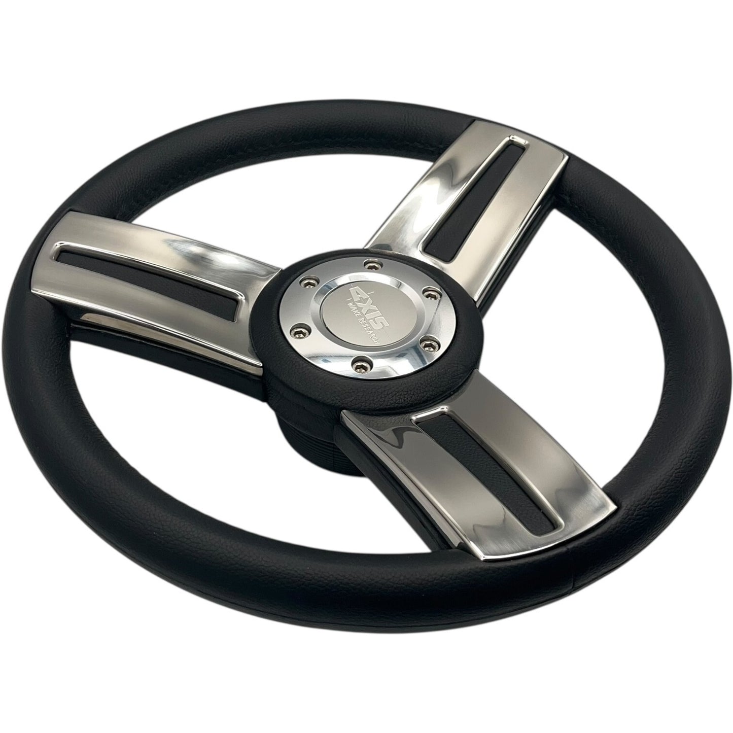 Gussi Italia Marine Steering Wheel Stainless Steel Spokes Soft Touch Rim | Axis