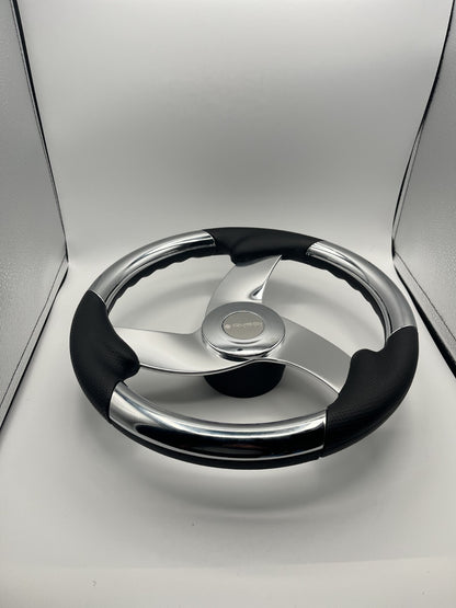 Model M533 Boat Steering Wheel Polished Aluminum Spokes | Gussi Italia