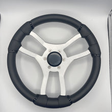 Malera Boat Steering Wheel Brushed Aluminum Spokes | Blank Snap-in
