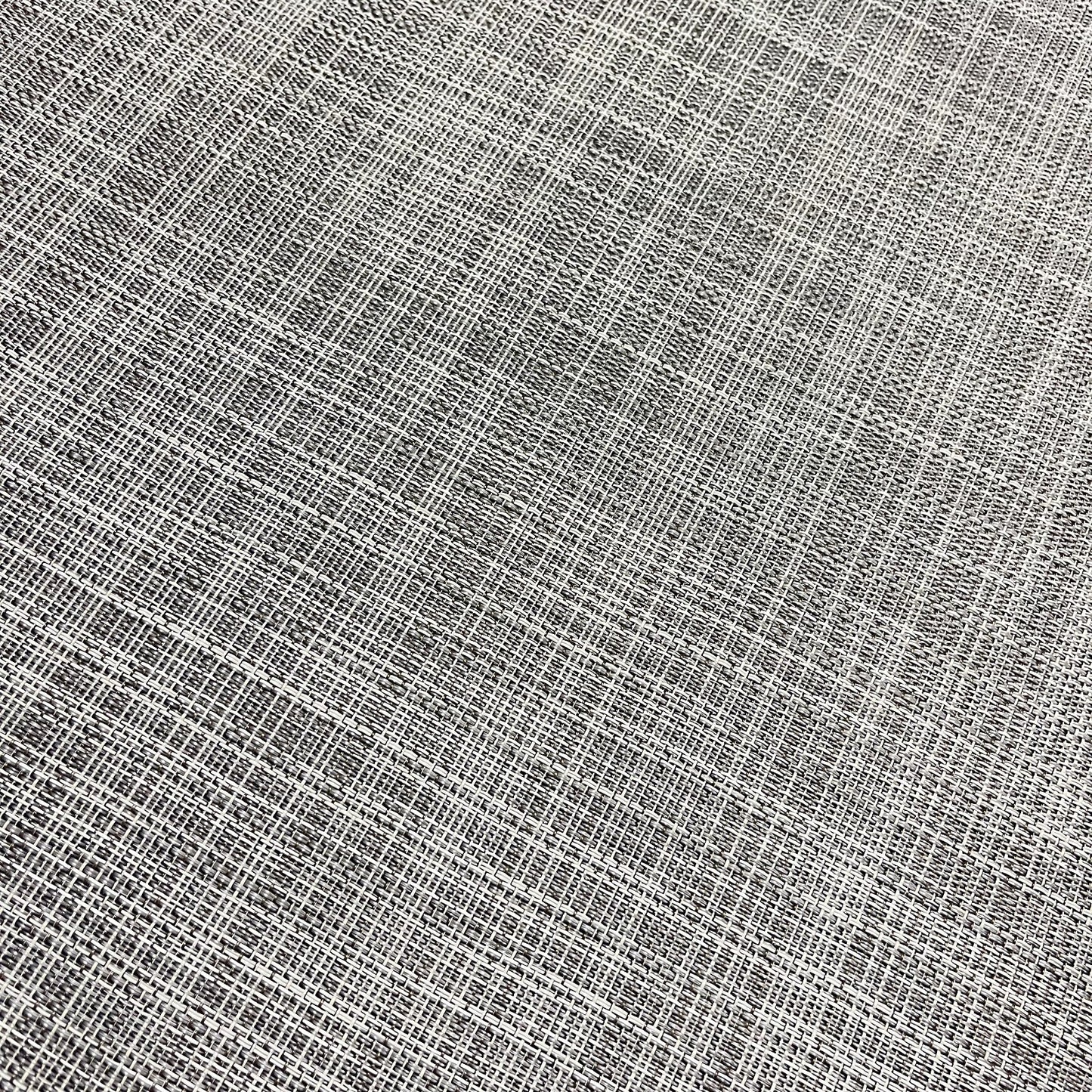 Woven Vinyl Flooring | IKAT - White Silver | 6' Width | Choose Your Length