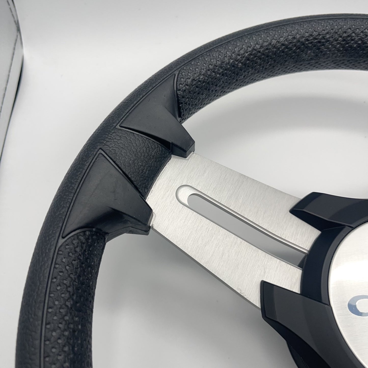 Model 15 Marine Steering Wheel Brushed Aluminum Spokes | Crest Logo