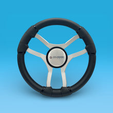 Malera Boat Steering Wheel Brushed Aluminum Spokes