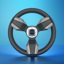 Collina Boat Steering Wheel Dark Gray Inserts - Stabicraft - Keyed ONLY