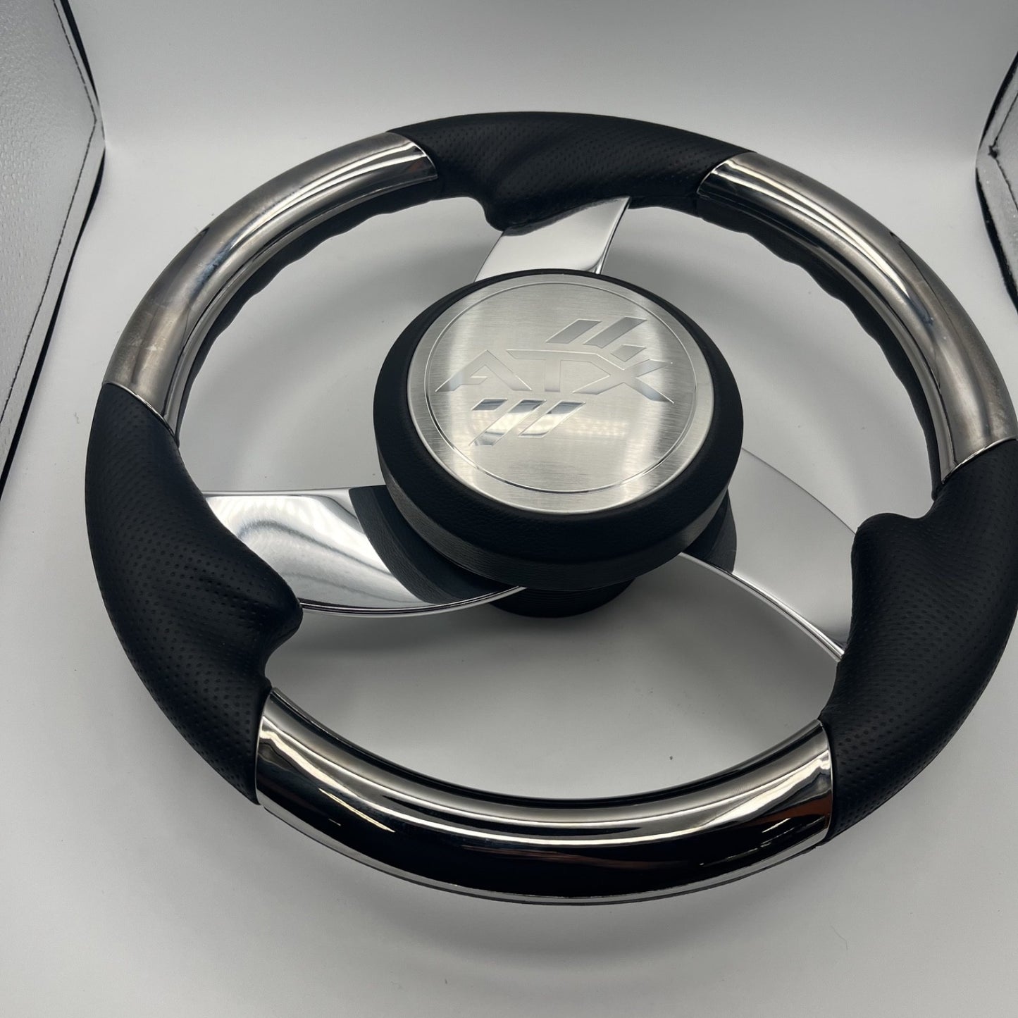 Model M533 Boat Steering Wheel Polished Aluminum Spokes | ATX