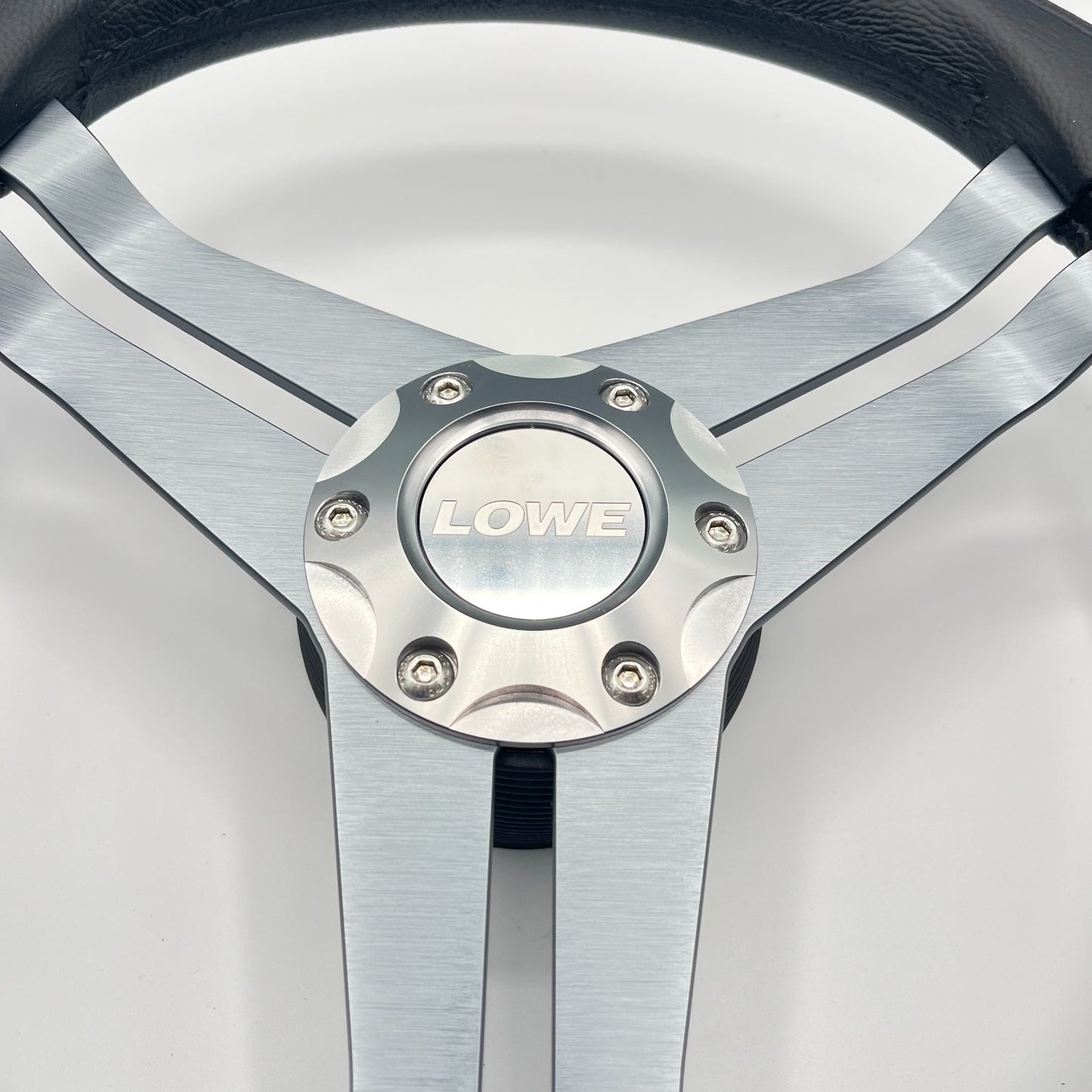 W208 Steering Wheel Gray Brushed Alum Spoke | Lowe Boats