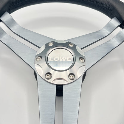 W208 Steering Wheel Gray Brushed Alum Spoke | Lowe Boats