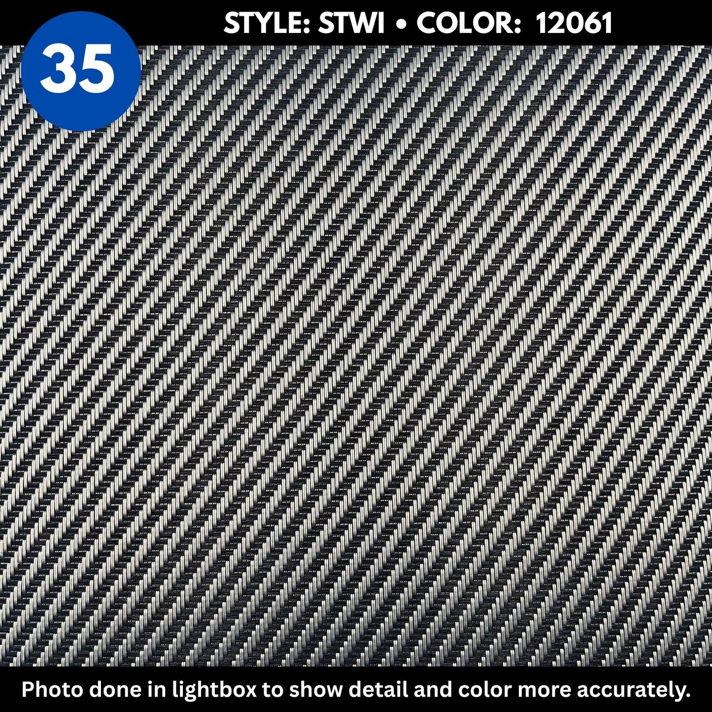 Woven Vinyl Flooring | Twill - Chromium | 8'6" Width | Choose Your Length