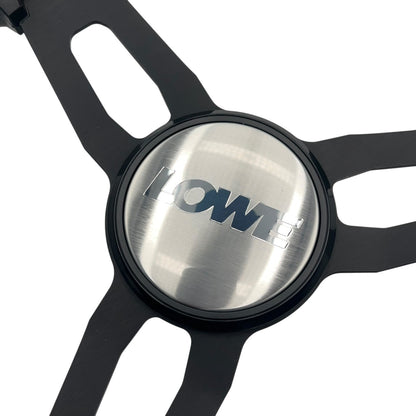 Model 15 Marine Steering Wheel Black Brushed Aluminum Spokes | Lowe