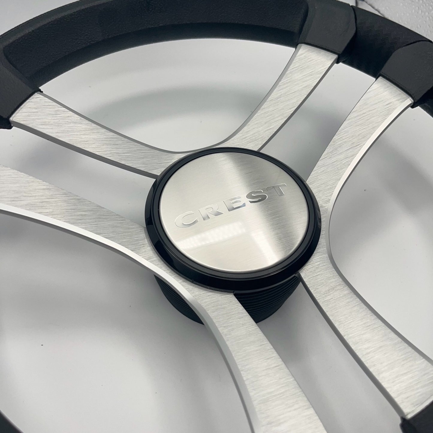 Benaco Boat Steering Wheel Brushed Aluminum Spokes | Crest Boats