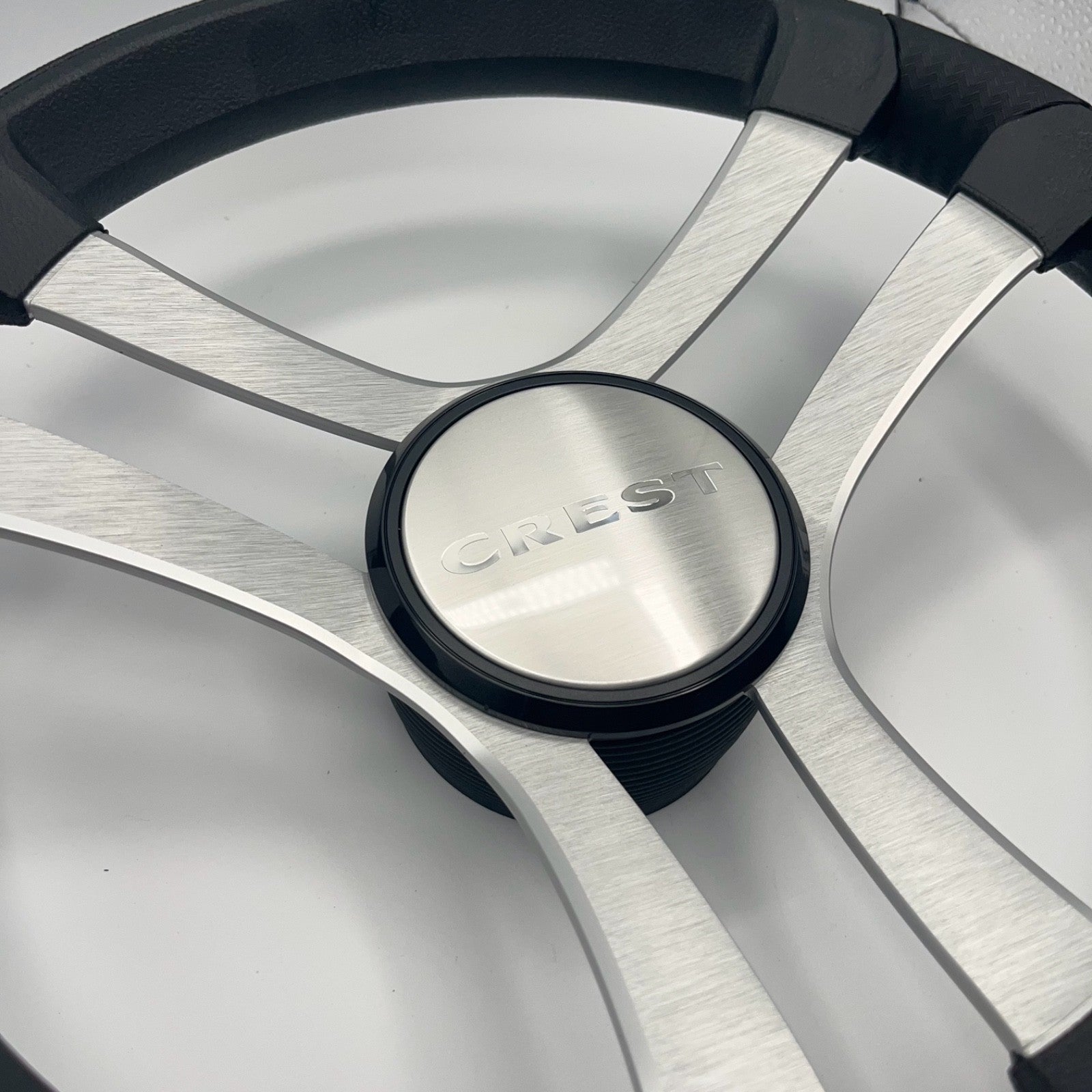 Benaco Boat Steering Wheel Brushed Aluminum Spokes | Crest Boats