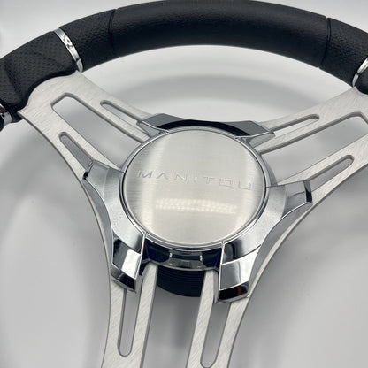 Verona Boat Steering Wheel Brush Alum Spoke | Manitou Boats