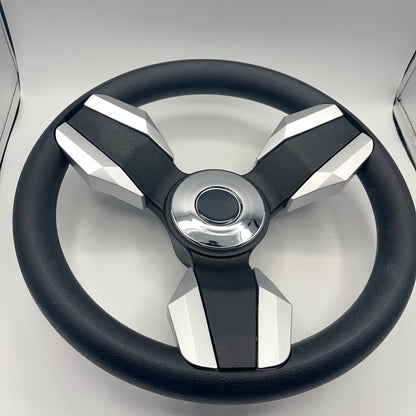 Collina Boat Steering Wheel Brushed Inserts - Keyed ONLY