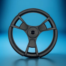 Model M13K Black Boat Steering Wheel Soft Touch Rim ABS Spokes | Gussi Italia
