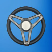 Molino Gray w/Soft Touch Urethane Rim Boat Steering Wheel | Plain