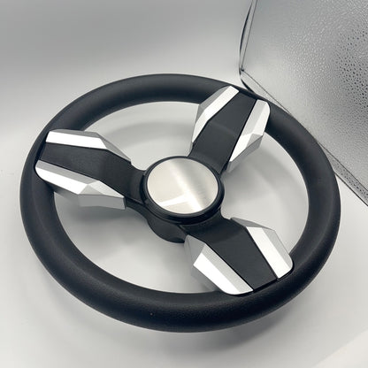 Collina Boat Steering Wheel Brushed Inserts - Keyed ONLY