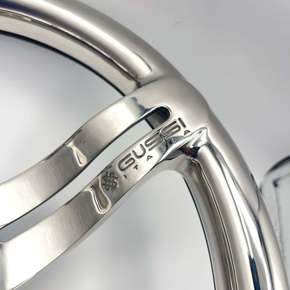 Cimbro Salt Water Boat Steering Wheel+Knob Polished Stainless Steel | Gussi