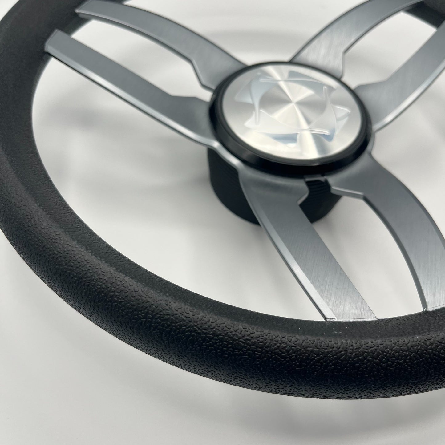 Cabrio Boat Steering Wheel Gray Brushed Alum Spoke | Stingray Boat