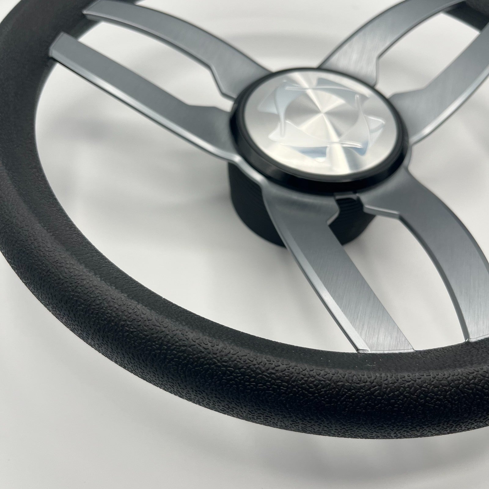 Cabrio Boat Steering Wheel Gray Brushed Alum Spoke | Stingray Boat