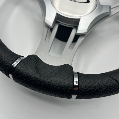 Verona Boat Steering Wheel Brush Alum Spoke KEYED or SPLINED HUB | Harris Kayot