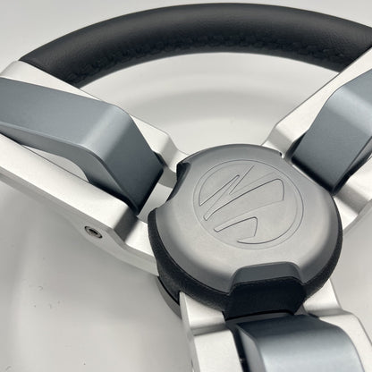 Gussi Italia Marine Steering Wheel Multi Color Gray Aluminum Wheel-PROGL | Tige