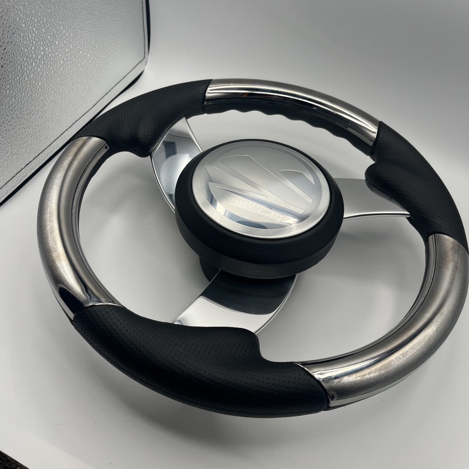 Model M533 Boat Steering Wheel Polished Aluminum Spoke | Tige