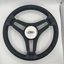 Gussi Italia Marine Steering Wheel Black Brush Metal Spokes | Lowe