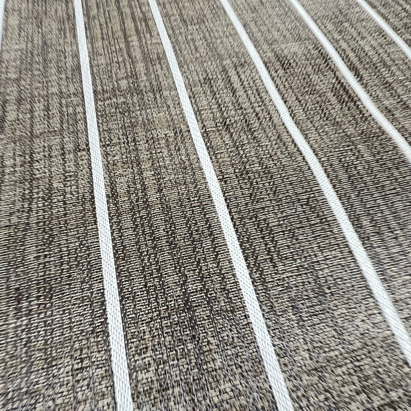 Woven Vinyl | Elmwood Teak - Leather Bound | 8'6" Wide | Choose Your Length