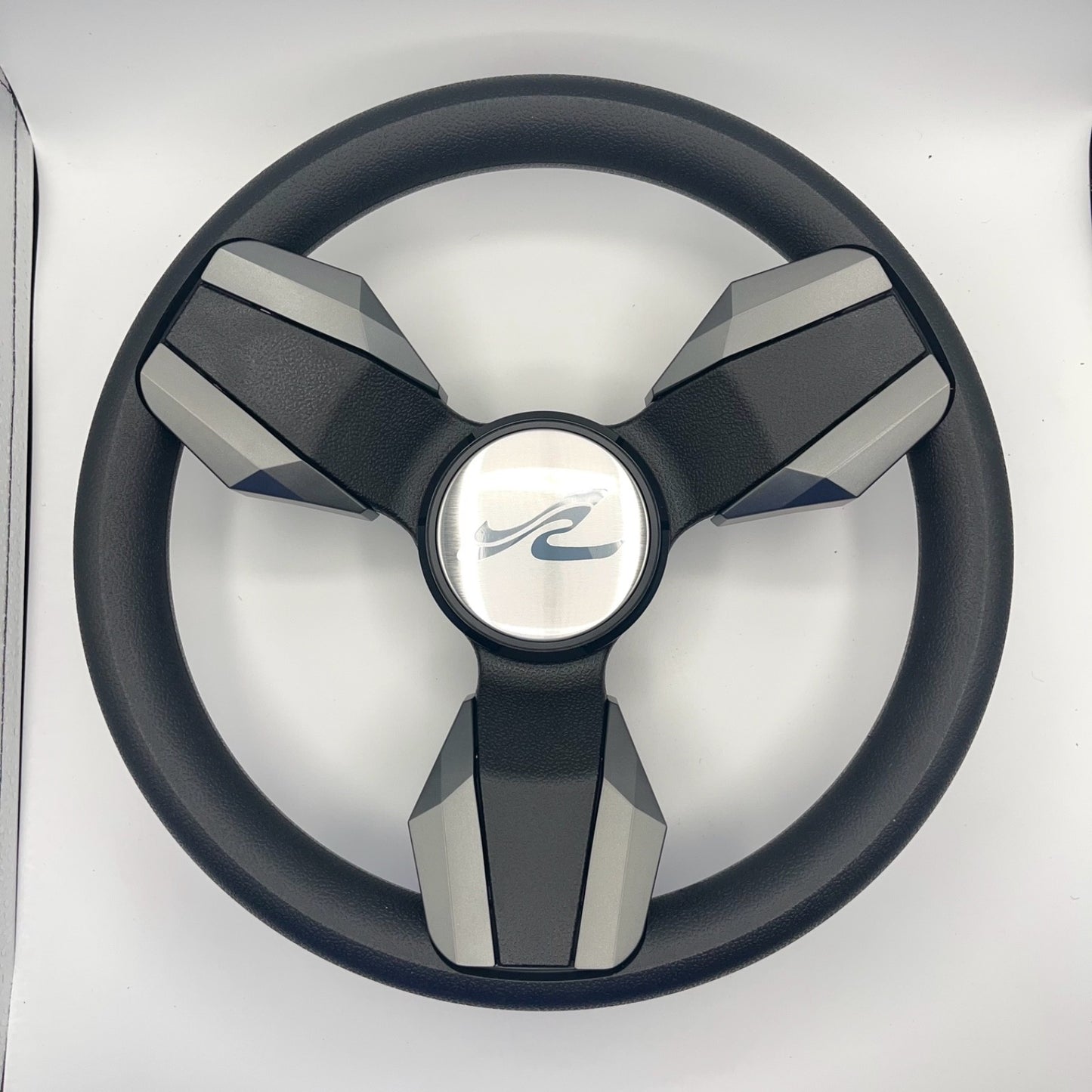Collina Boat Steering Wheel Dark Gray Inserts - SeaRay - Keyed ONLY