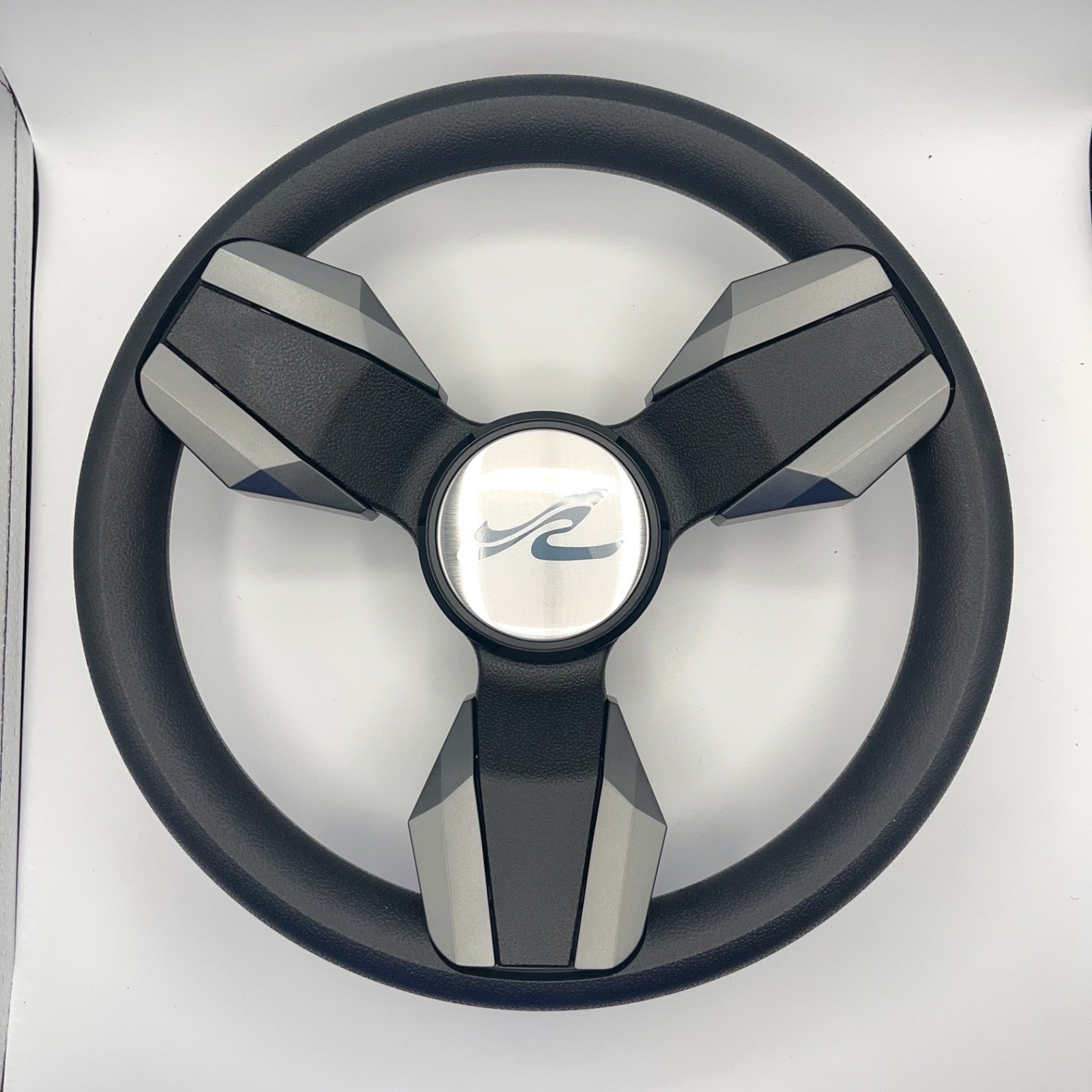 Collina Boat Steering Wheel Dark Gray Inserts - SeaRay - Keyed ONLY