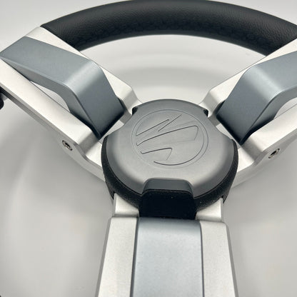 Gussi Italia Marine Steering Wheel Multi Color Gray Aluminum Wheel | Tige