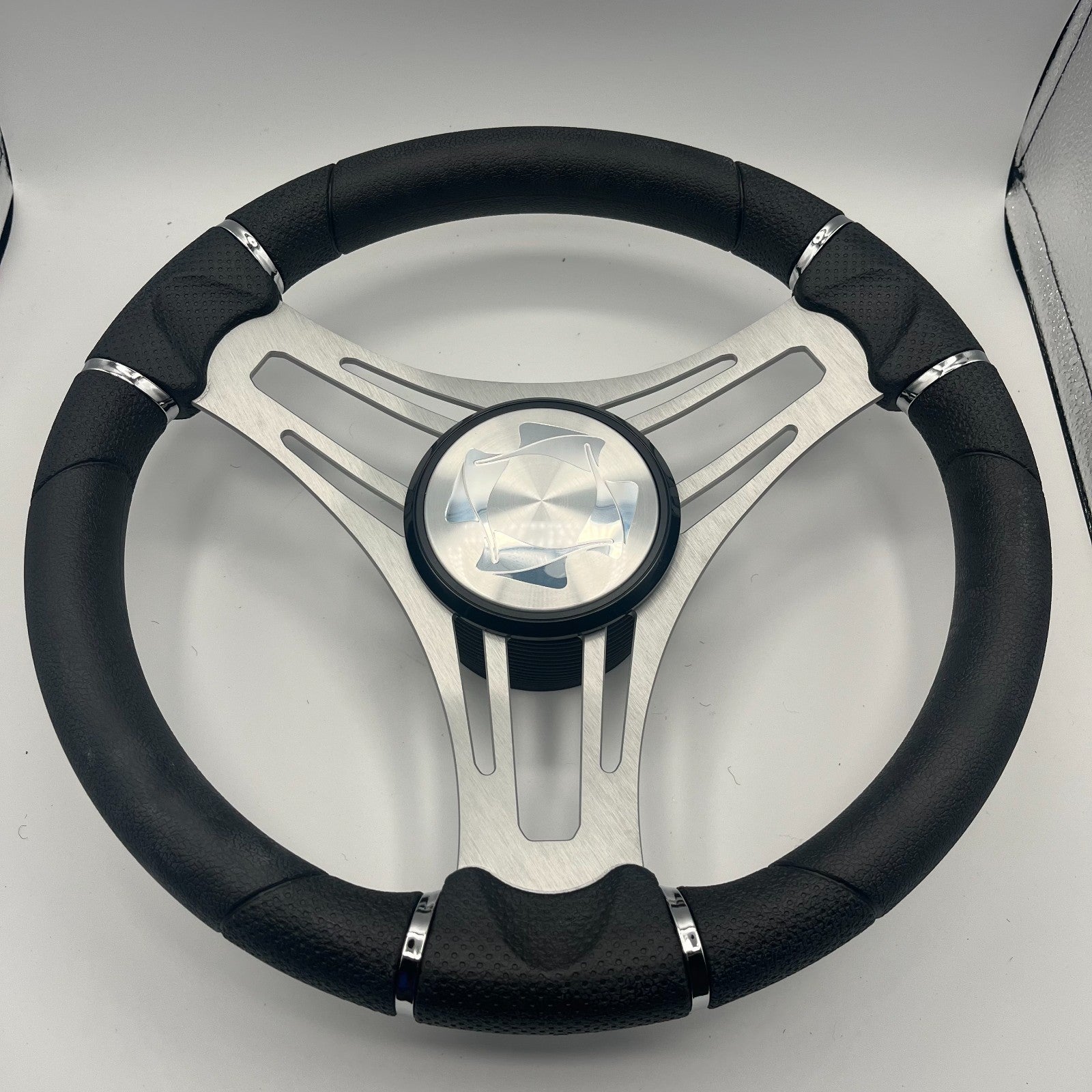 Verona Boat Steering Wheel Brushed Alum Spokes | Stingray