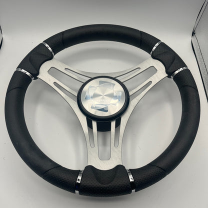 Verona Boat Steering Wheel Brushed Alum Spokes | Stingray