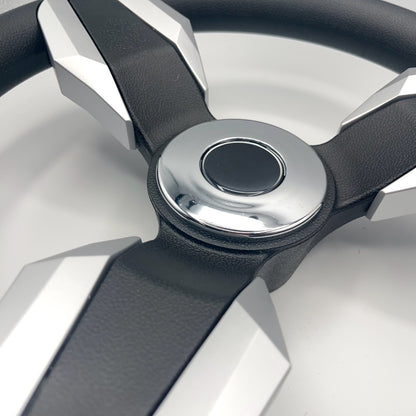 Collina Boat Steering Wheel Brushed Inserts - Keyed ONLY