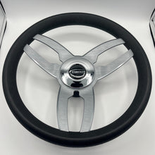 Cabrio Boat Steering Wheel Gray Brushed Alum Spoke | StabiCraft