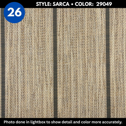 Woven Vinyl Flooring | Arcadia Teak - Ginger | 8'6" Width | Choose Your Length