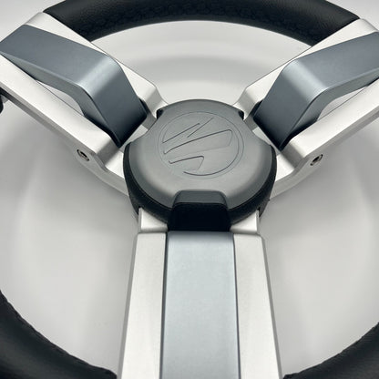Gussi Italia Marine Steering Wheel Multi Color Gray Aluminum Wheel | Tige