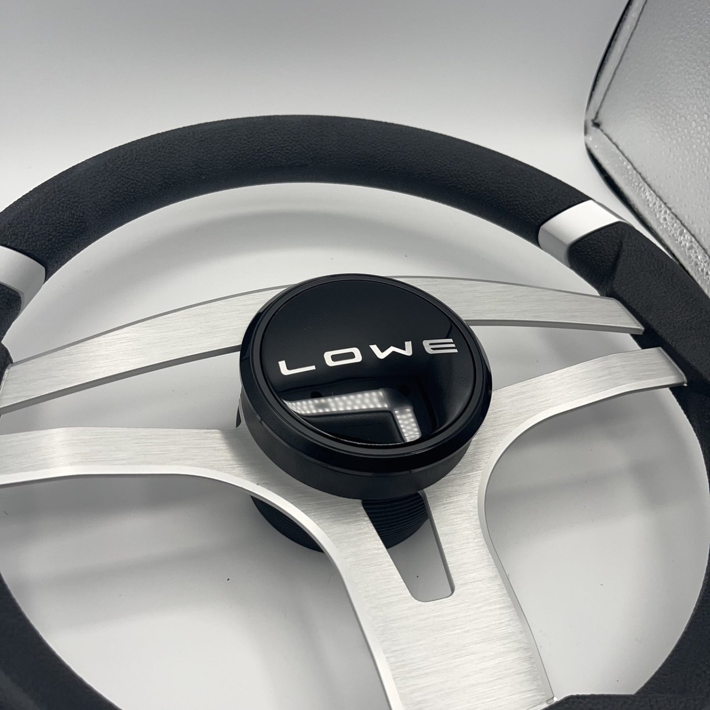 Badia Boat Steering Wheel Brushed Aluminum Spokes | Lowe Boats