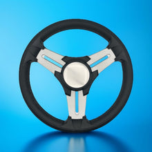 Model 15 Marine Steering Wheel Brushed Aluminum Spokes | Black Blank