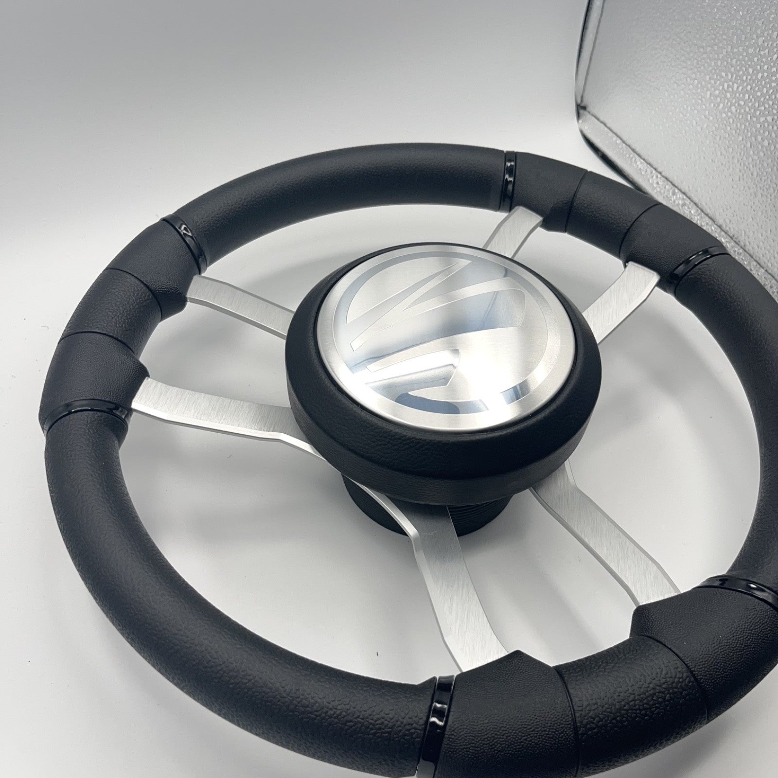 Malera Boat Steering Wheel Brushed Aluminum Spokes | Tige Boats