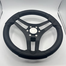 Molinara Marine Steering Wheel Black Brushed Alum Spokes | Target Style